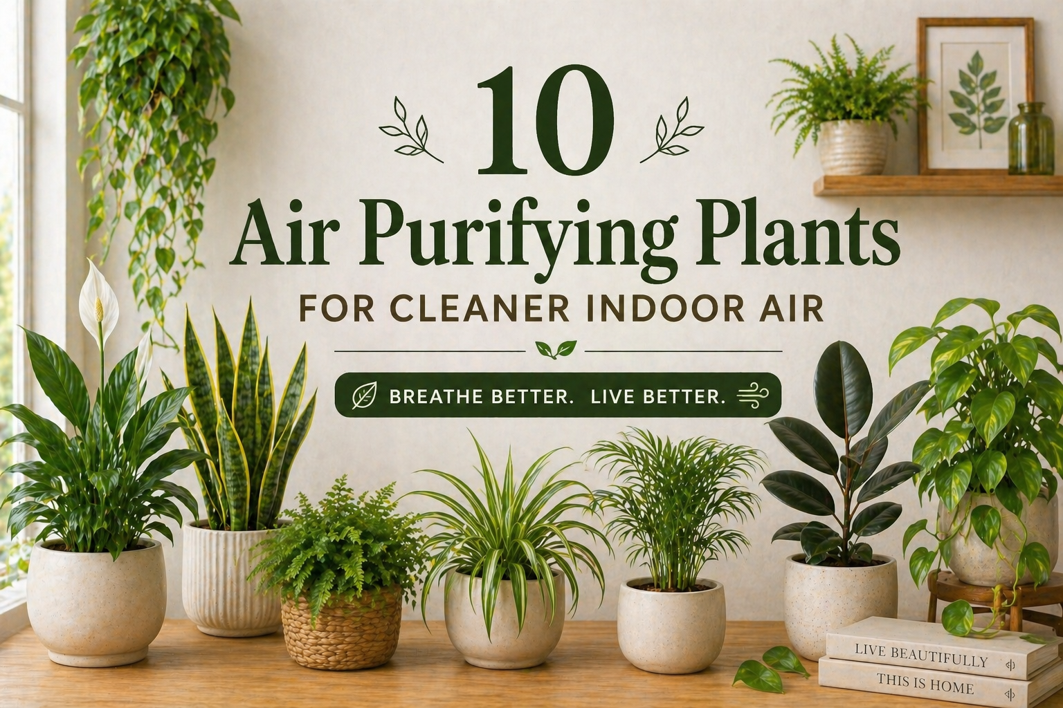 10 Air Purifying Plants That Improve Indoor Air (And Actually Look Good Too)