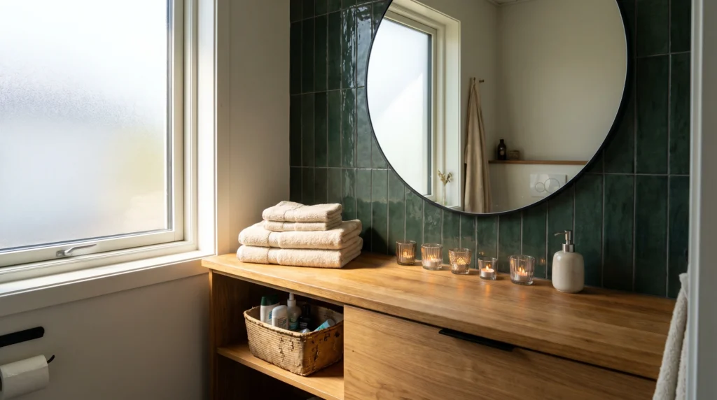 Mirror + Accent Wall Combo for Depth