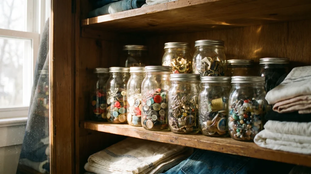 Mason Jars for Small Accessories