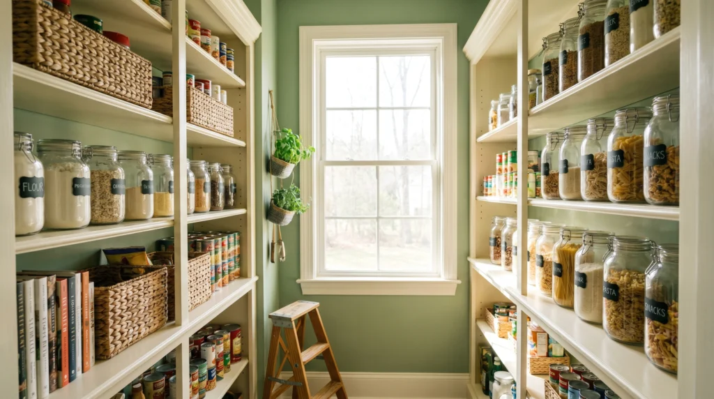 Painted Shelves for a Fresh Feel