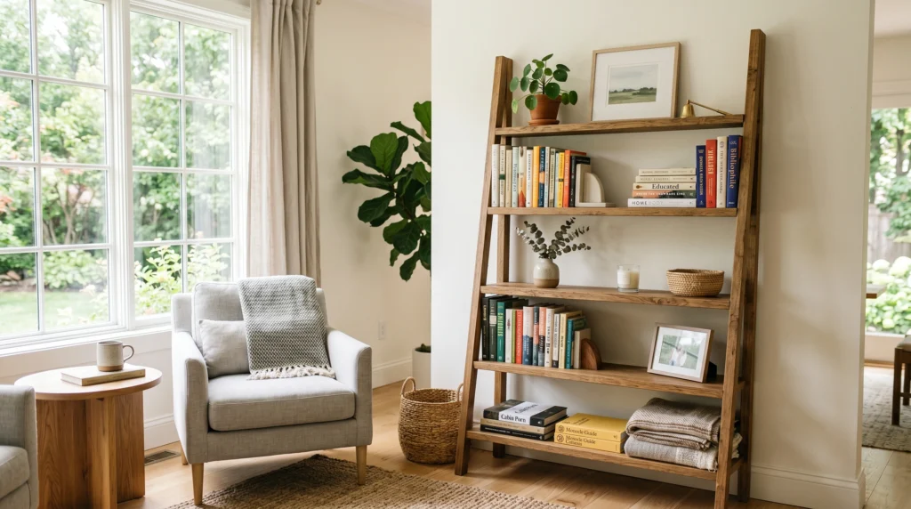 Ladder Shelves for Stylish Storage