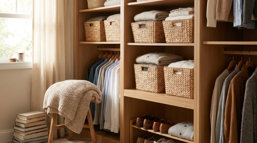 Storage Baskets for Hidden Organization