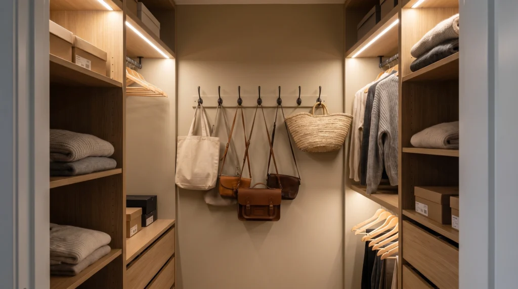 DIY Hanging Bag Storage