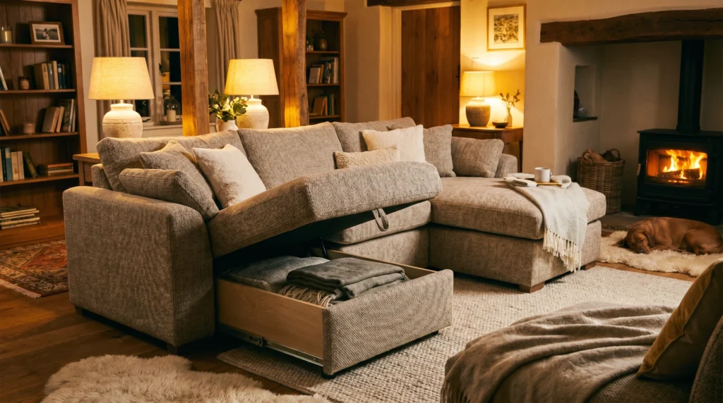 Sofa Storage for Living Room Essentials