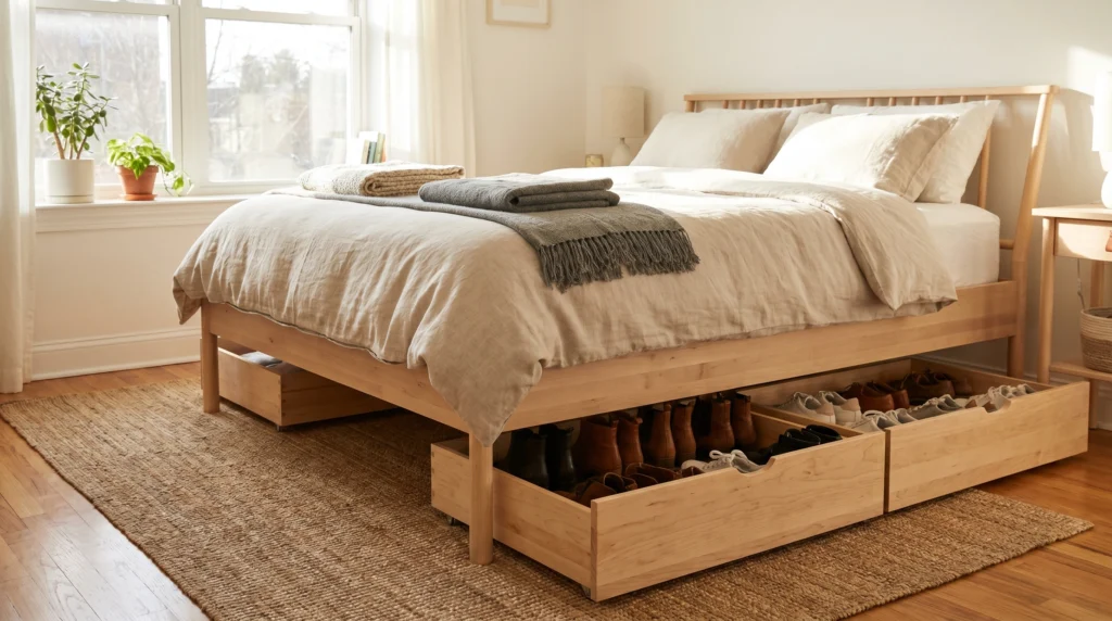 Shoe Storage That Stays Out of Sight