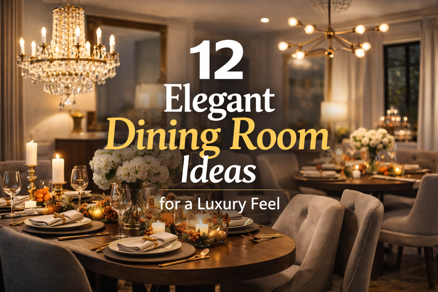 12 Elegant Dining Room Ideas for a Luxury Feel