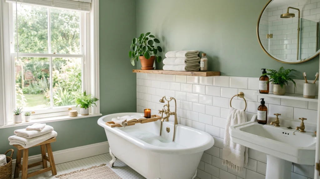 Sage and White Combo for a Clean Look