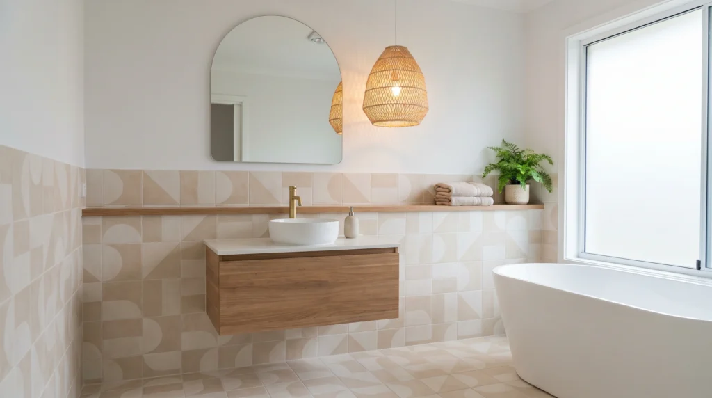 Neutral Tiles with Subtle Patterns