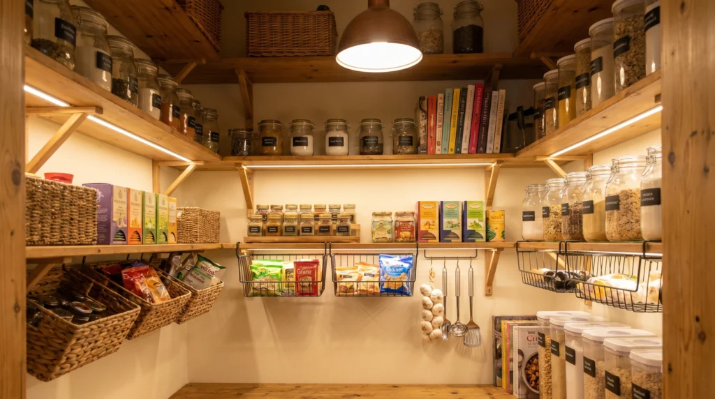 Under-Shelf Storage for Small Items