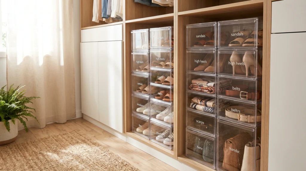 Clear Storage Boxes for Easy Visibility