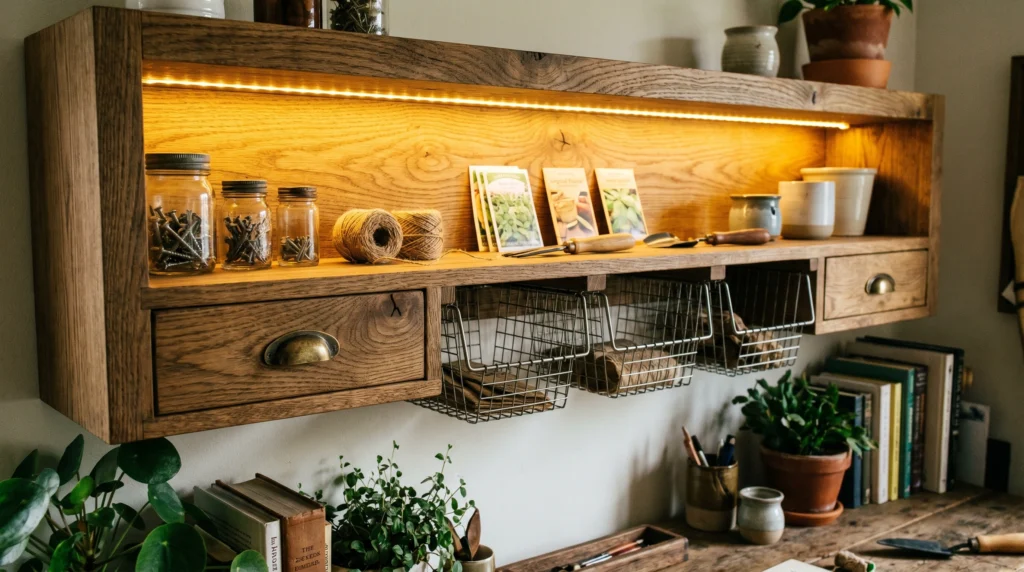 Under-Shelf Storage for Extra Space