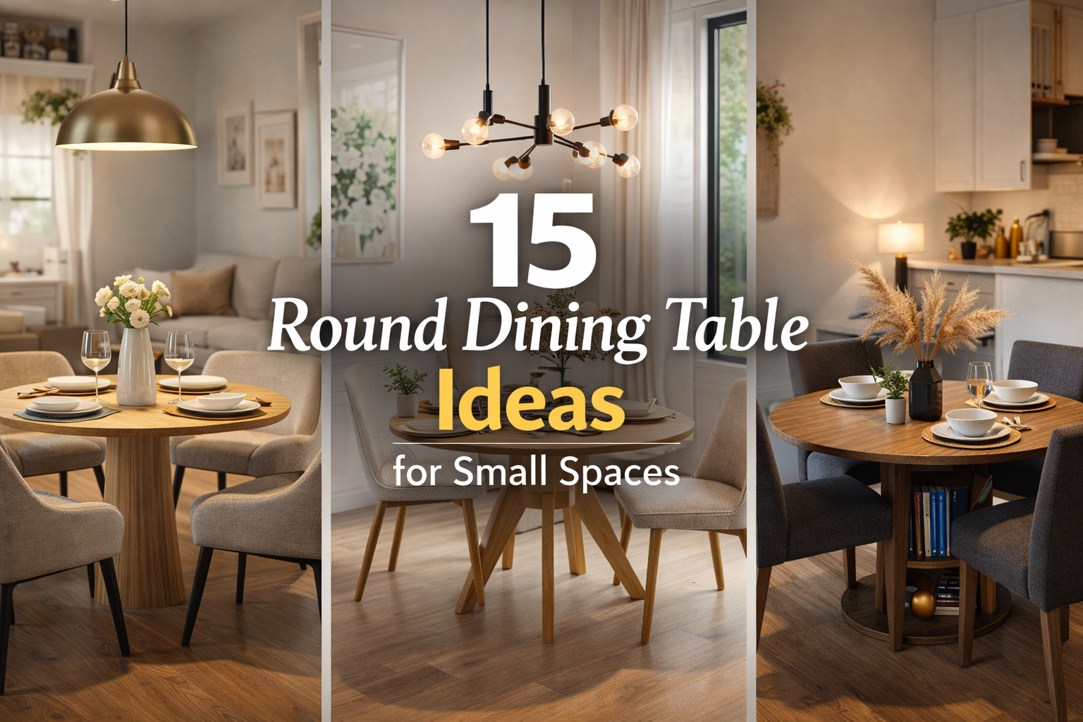15 Round Dining Table Ideas for Small Spaces