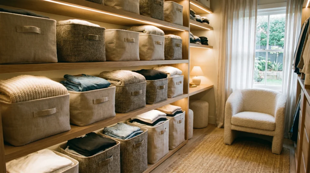 Fabric Bins for Soft, Flexible Storage