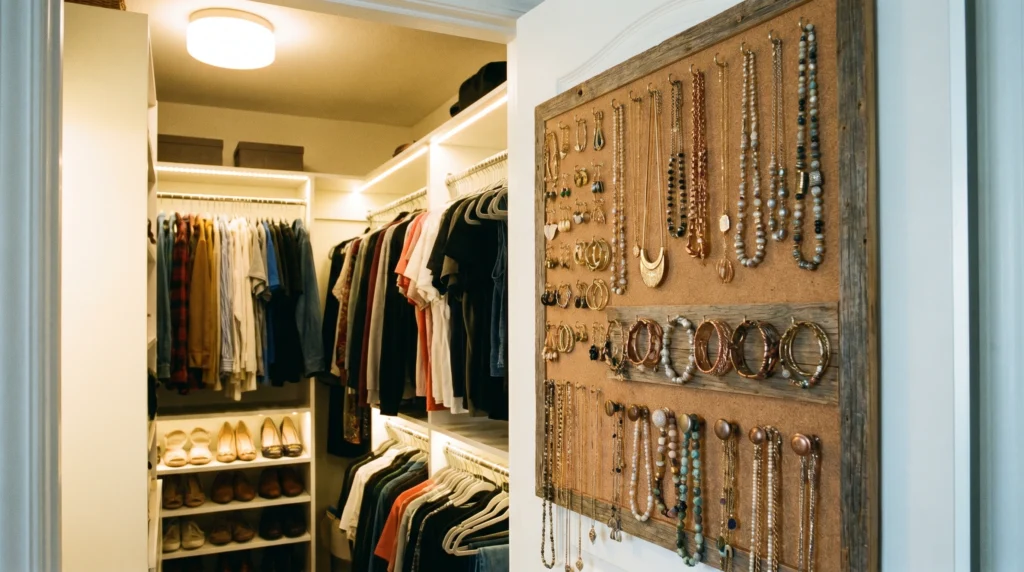 DIY Jewelry Board Display