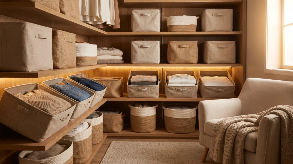 Fabric Bins for Soft Organization