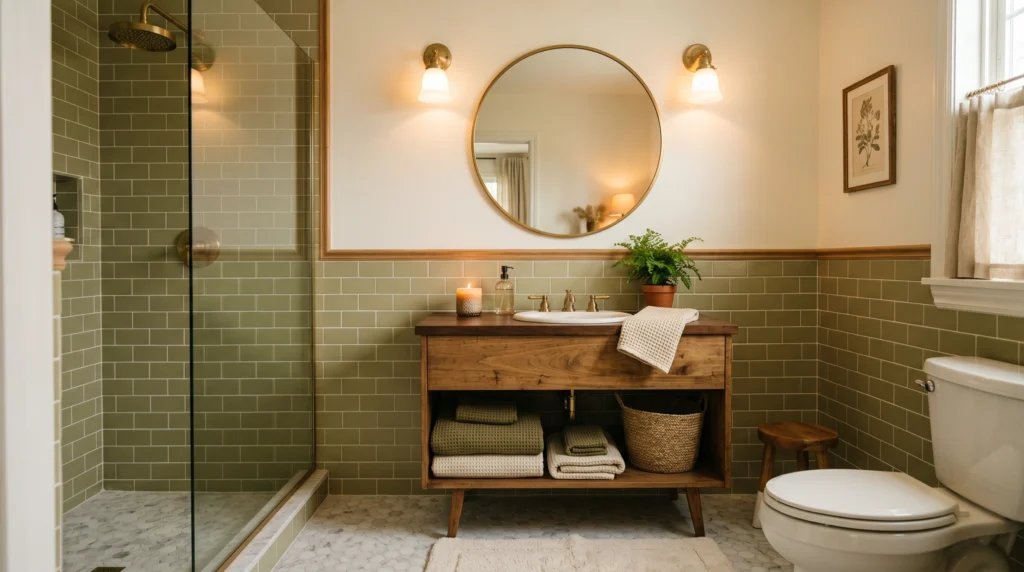  Half-Tiled Walls for a Balanced Look