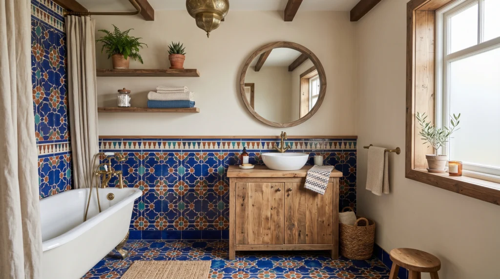 Bold Moroccan Color Tiles for Personality