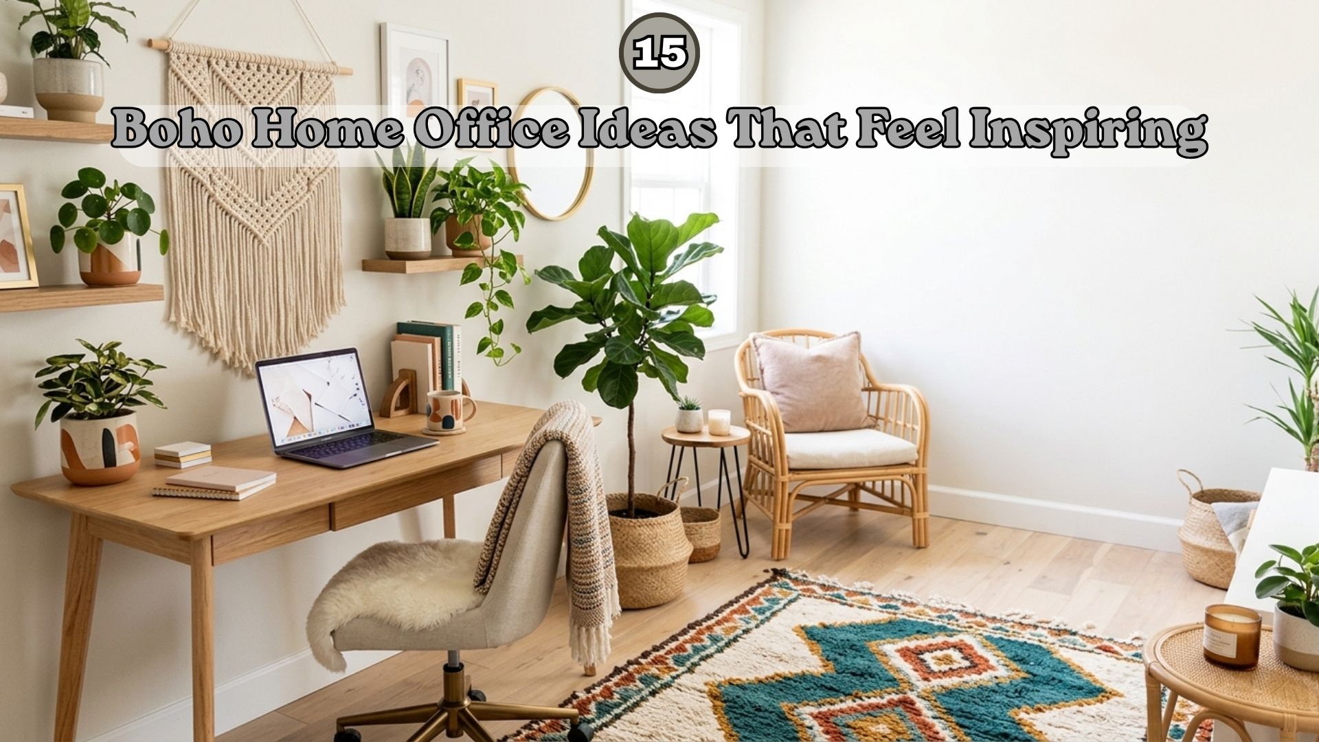 15 Boho Home Office Ideas That Feel Inspiring