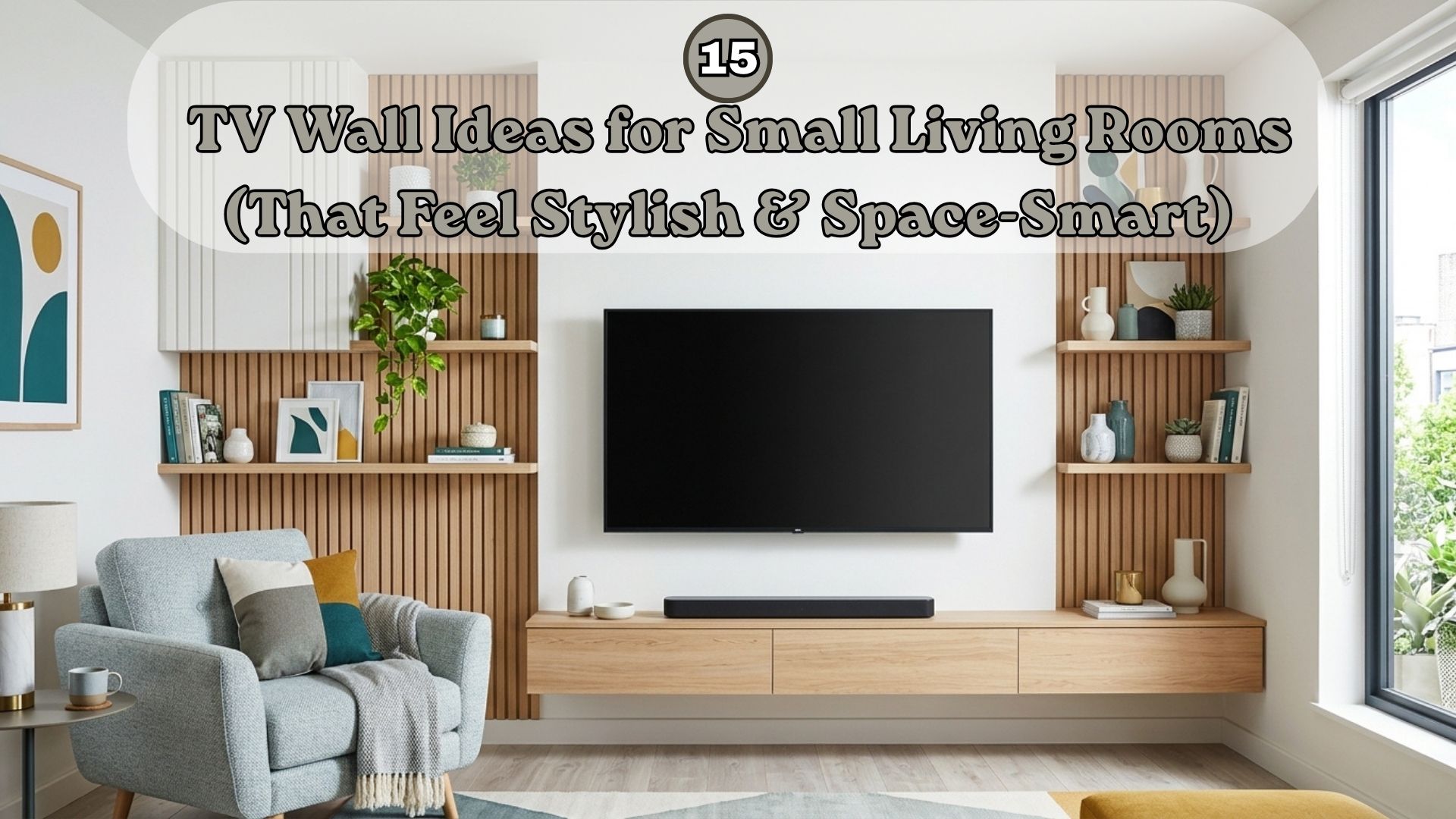 15 TV Wall Ideas for Small Living Rooms (That Feel Stylish & Space-Smart)