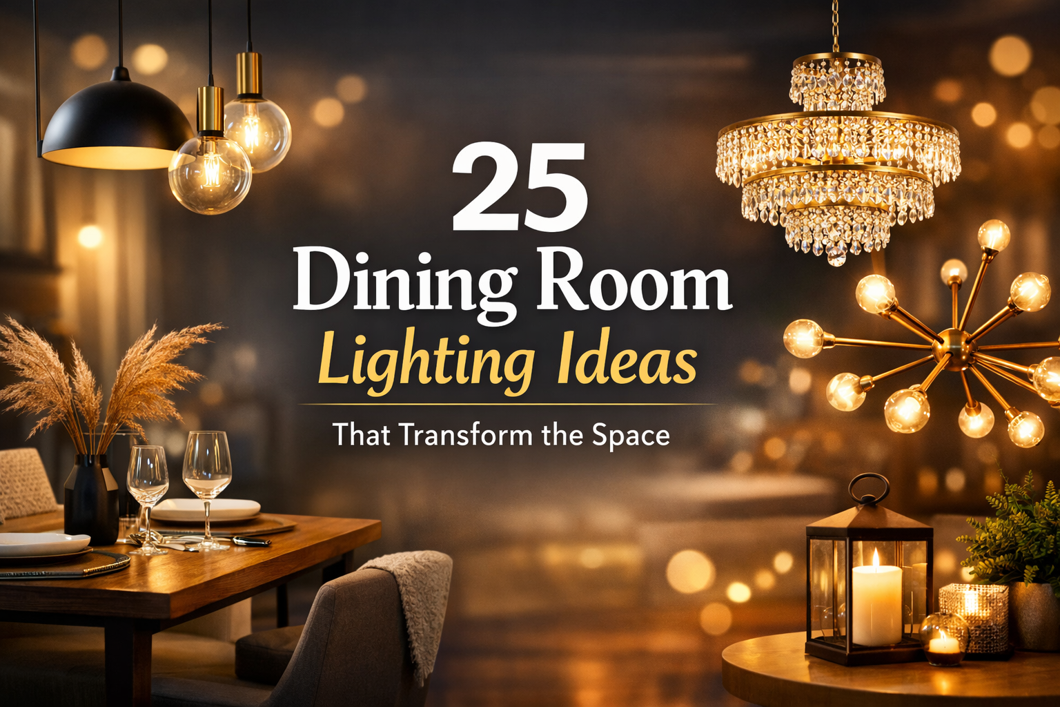 25 Dining Room Lighting Ideas That Transform the Space