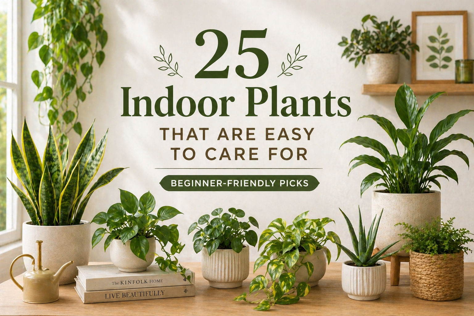 25 Indoor Plants That Are Easy to Care For (Beginner-Friendly Picks)