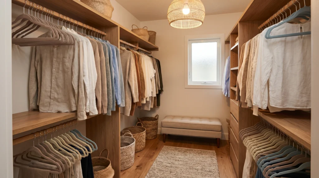 Slim Matching Hangers for Visual Calm