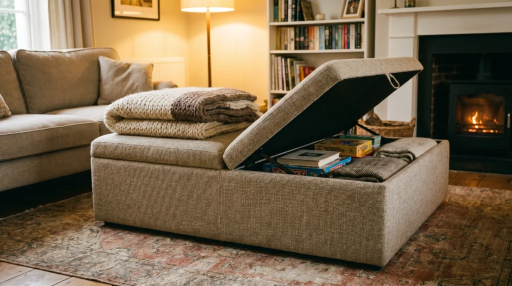 Storage Ottomans That Double as Decor