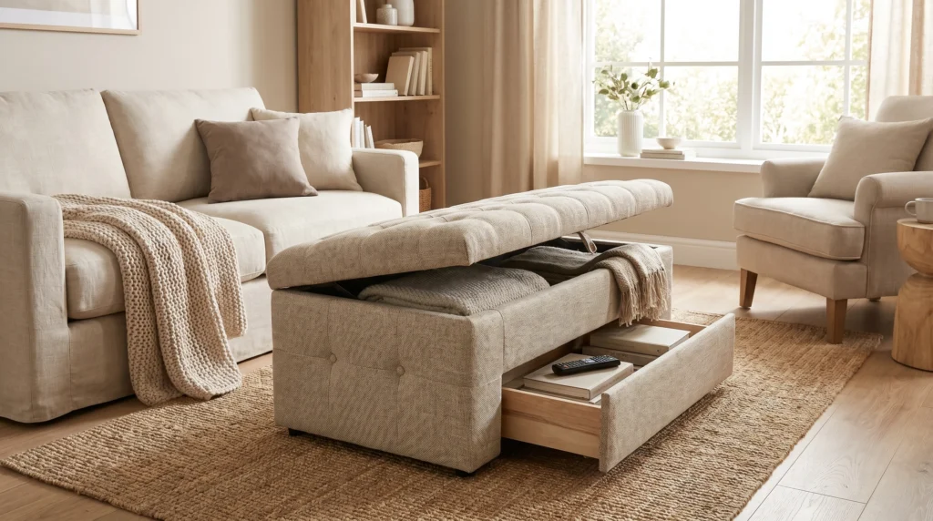 Hidden Storage Furniture for Clean Lines