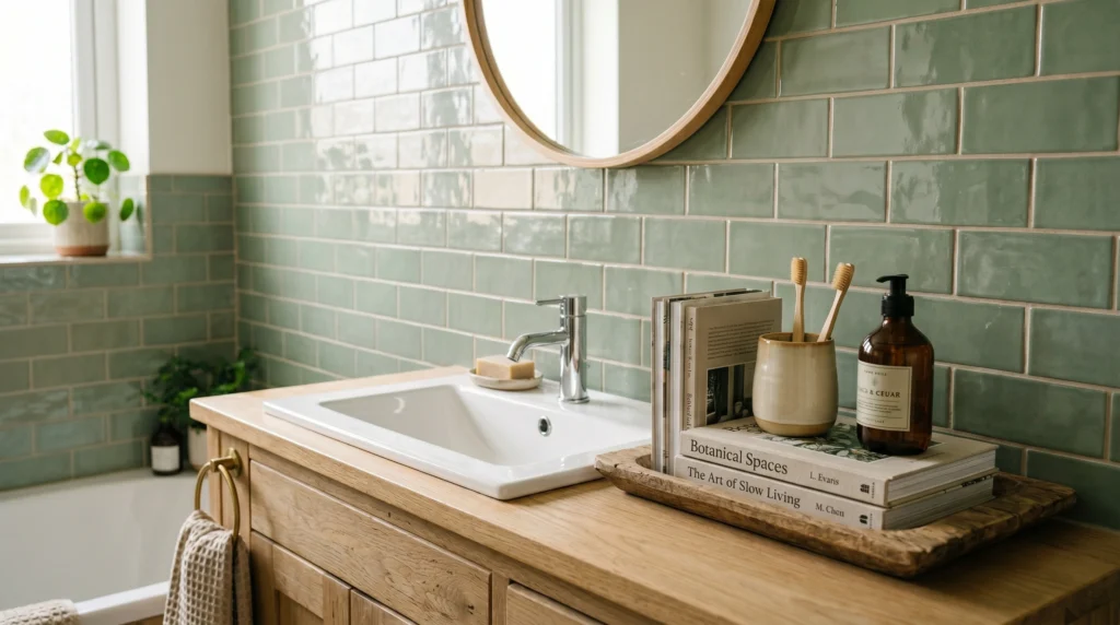 Green Tile Backsplash That Feels Fresh and Modern