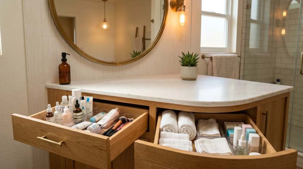 Hidden Vanity Drawers for Everyday Essentials