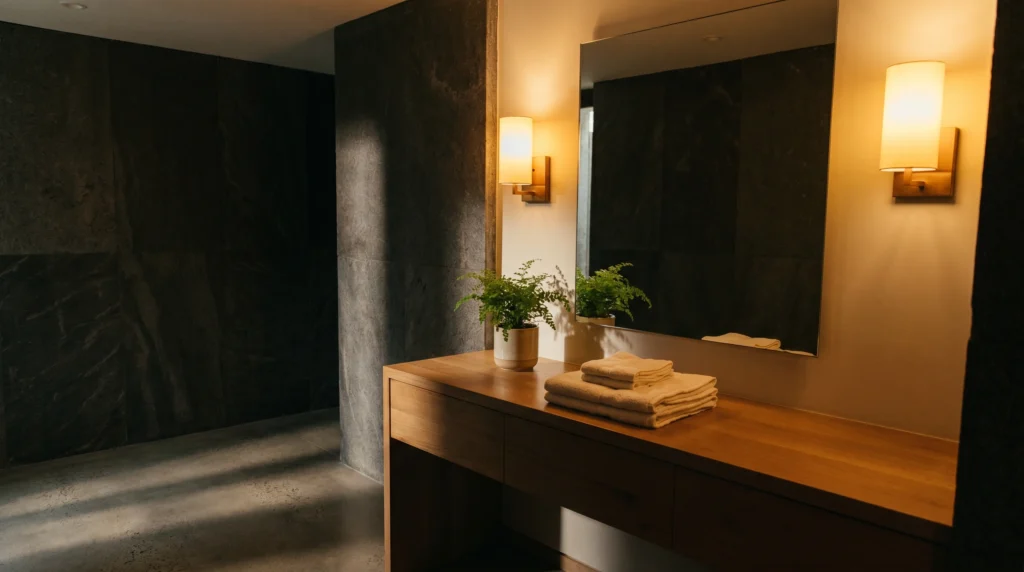 Warm Lighting That Softens the Space