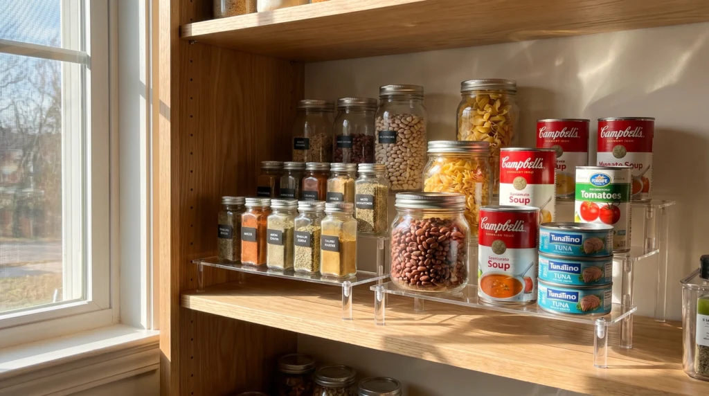 Tiered Shelving for Full Visibility