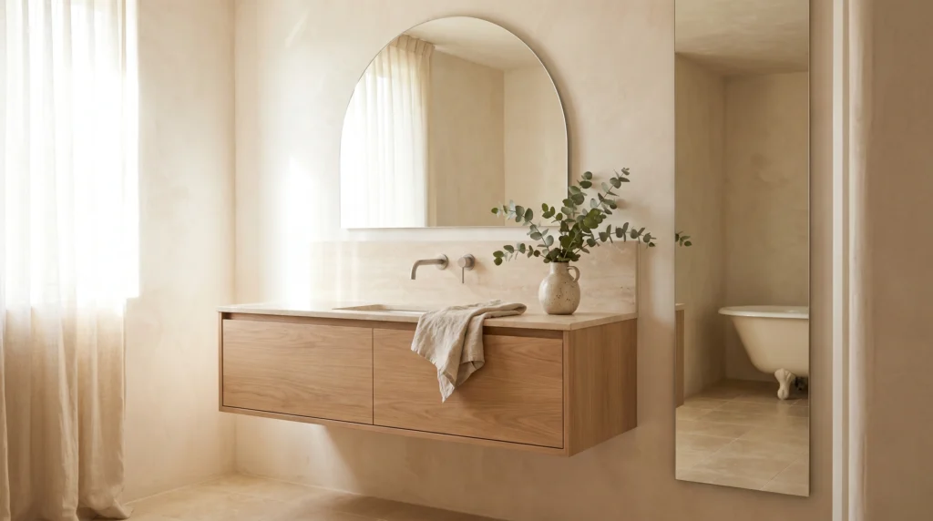 Statement Mirror That Adds Subtle Drama