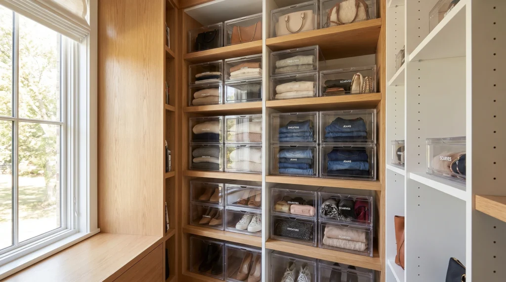 Clear Storage Boxes for Easy Access