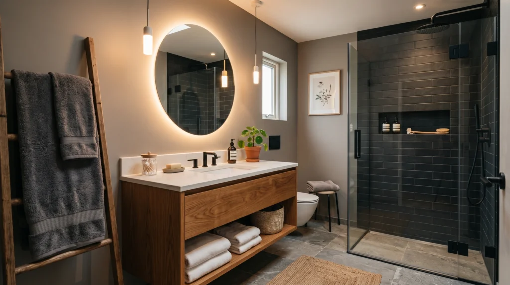 Matte Black Tiles for a Moody Modern Look