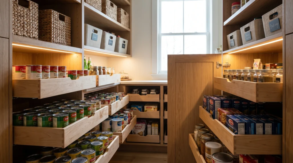 Pull-Out Drawers for Easy Access