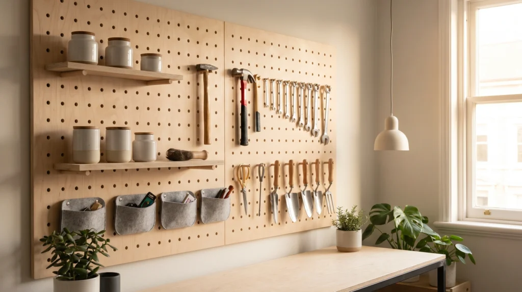 Pegboards for Custom Wall Storage