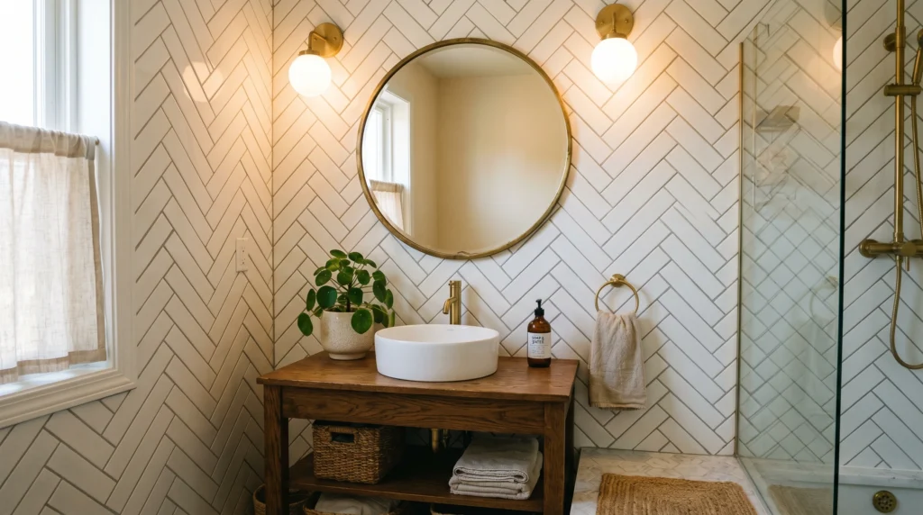 Subway Tiles with a Twist Layout