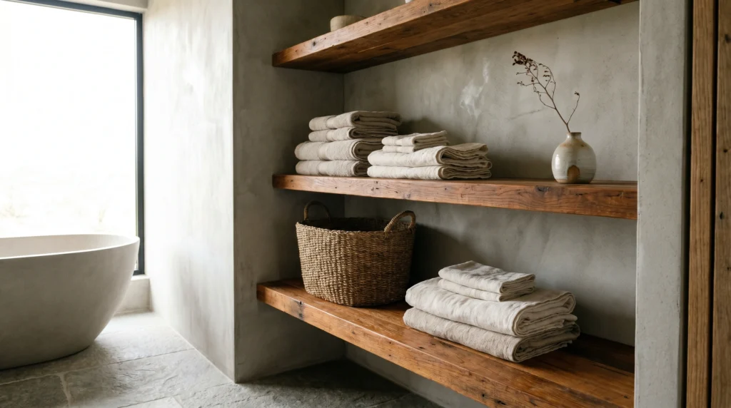 Open Shelving with Curated Decor