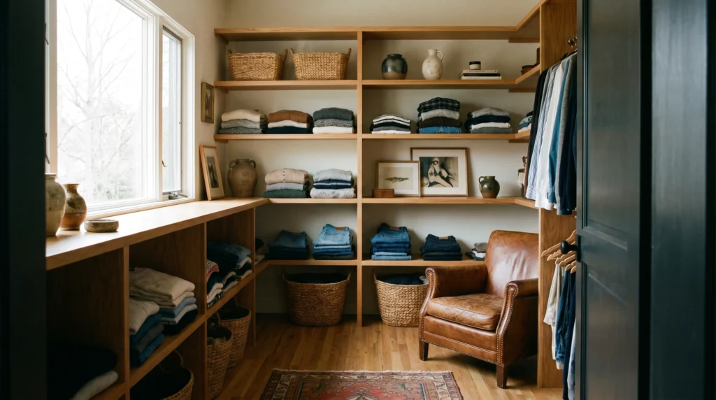 Open Shelving for Display + Storage