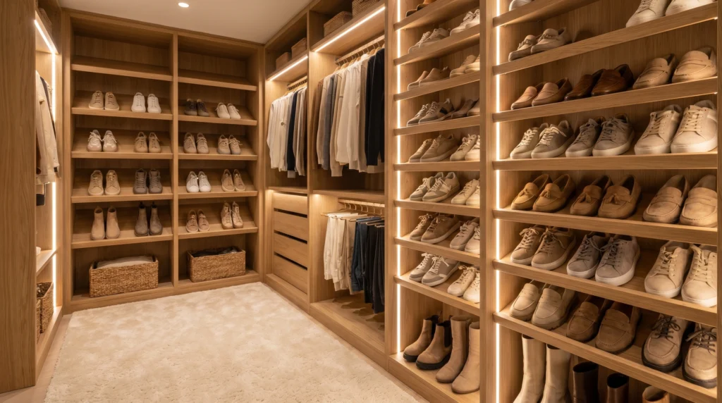 Vertical Shoe Storage That Saves Space