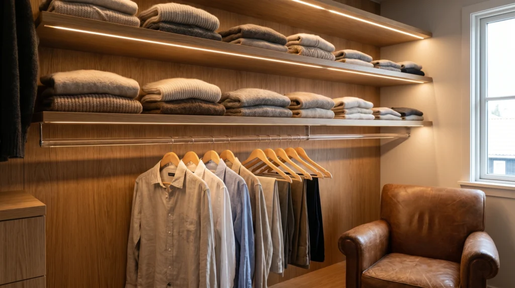 Fold Bulky Items to Free Hanging Space