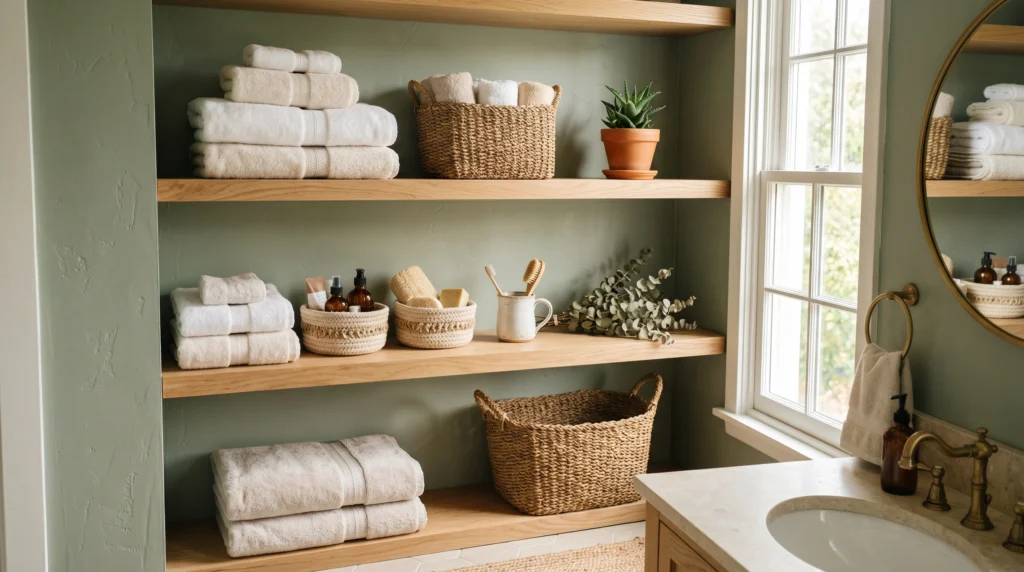 Green and Wood Combo for Natural Warmth