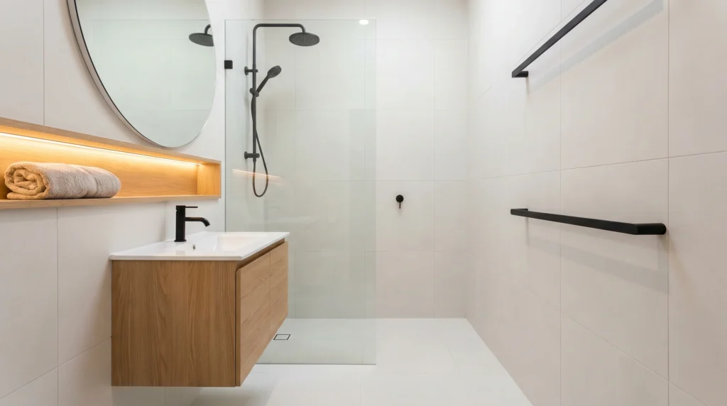 Matte Black Fixtures for Modern Contrast