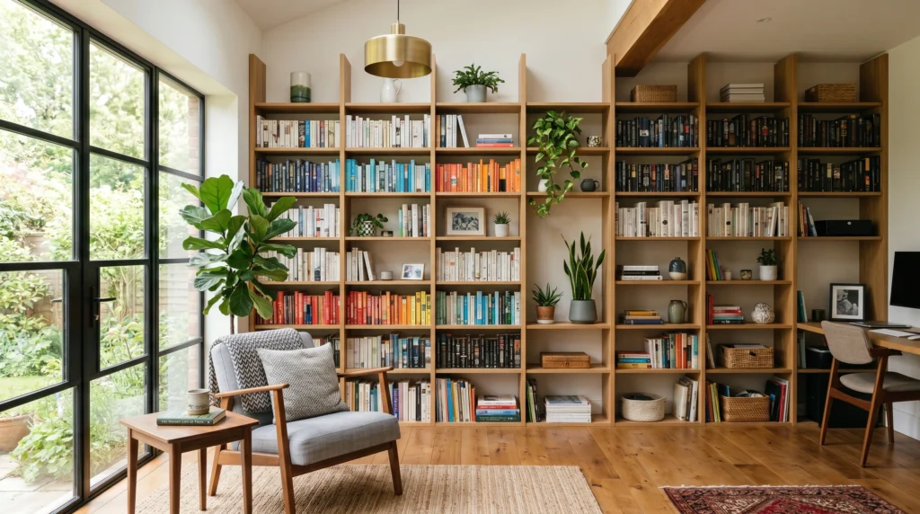 Vertical Storage That Draws the Eye Up