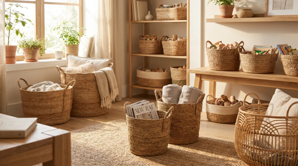 Baskets That Add Texture and Organization