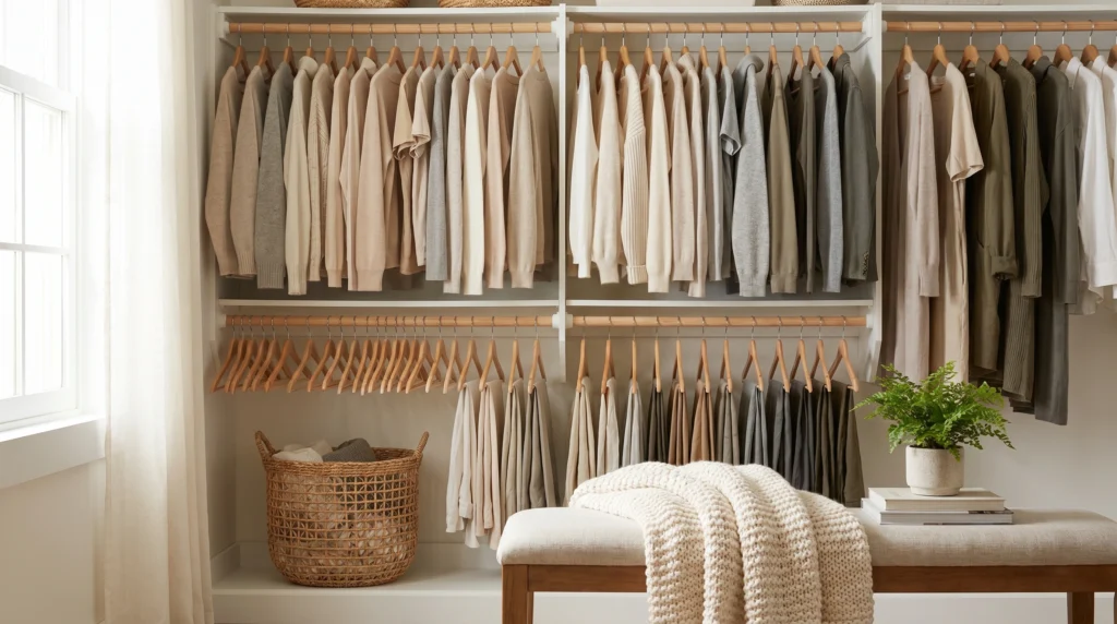 Double Hanging Rods for Instant Vertical Space