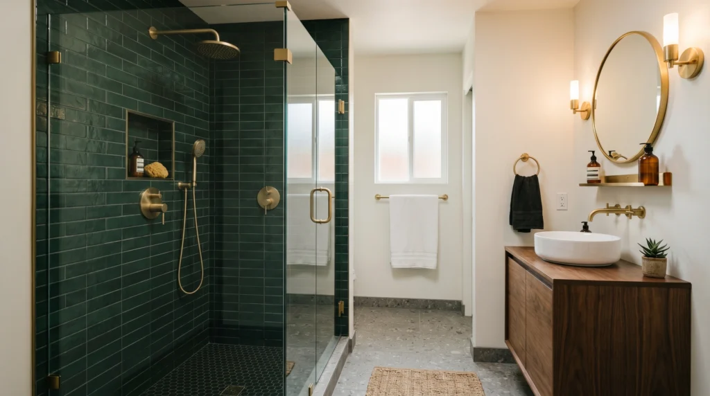 Dark Green Tiles for a Luxe Look