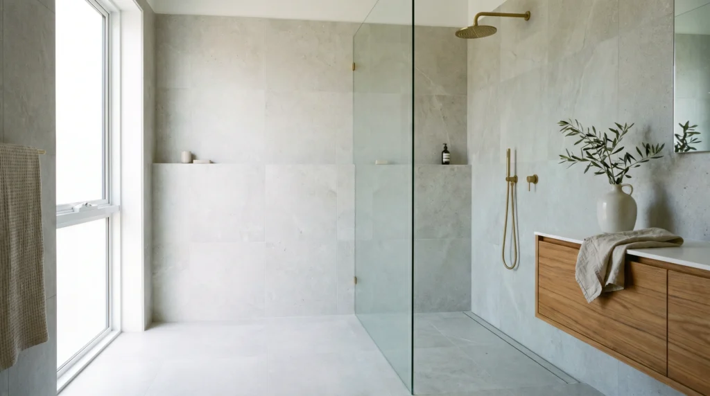 Glass Shower Panels for an Open Feel