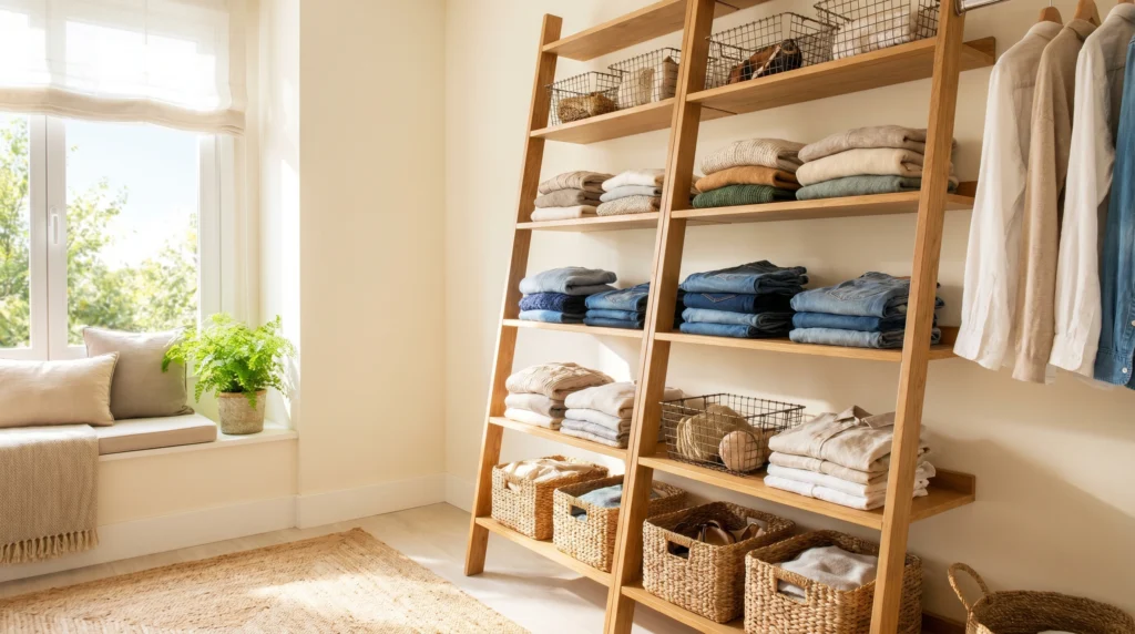 Ladder Shelf for Vertical Storage